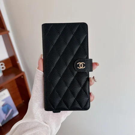 chanel magnetic quilted embroidered wrist leather iphone case