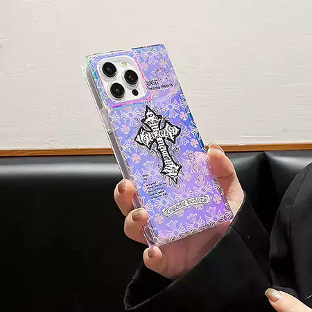 chrome hearts square laser iphone case