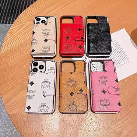 mcm card holder two - tone edge iphone case