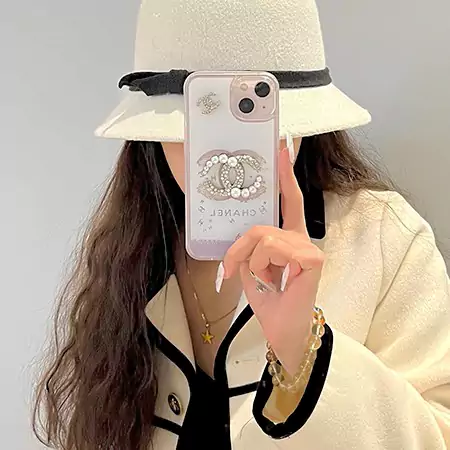 chanel diamond - embellished logo iphone case
