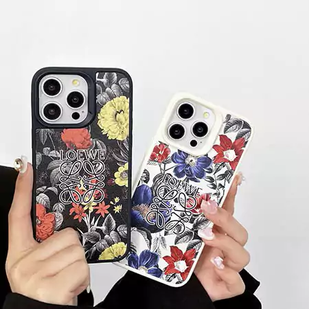 loewe floral pattern iphone case