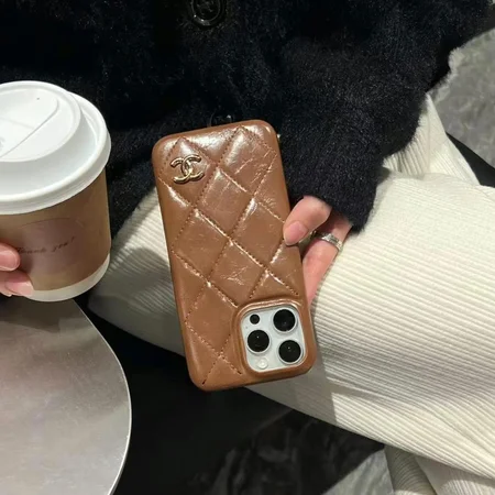 chanel glossy patent leather quilted iphone case