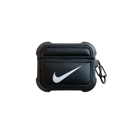 Nike - inspired black & white down jacket - style AirPods case