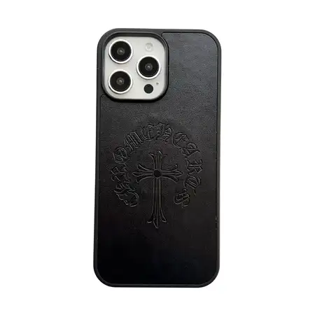 chrome hearts embossed iphone case