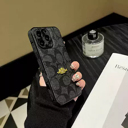 coach leather card holder iphone case