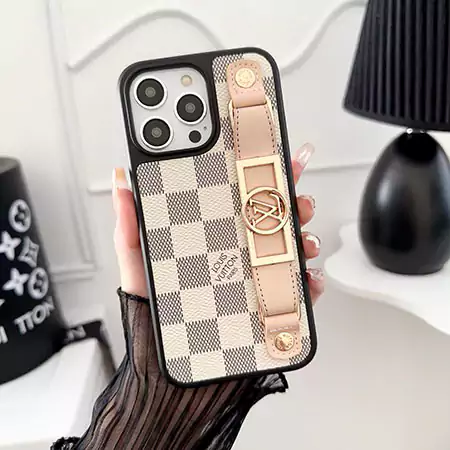louis vuitton leather - covered dauphine wrist strap iphone case
