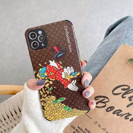 louis vuitton donald duck embossed leather iphone case