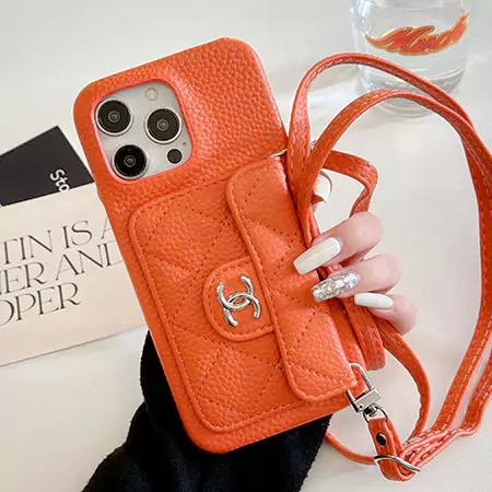 chanel card holder iphone case with lanyard