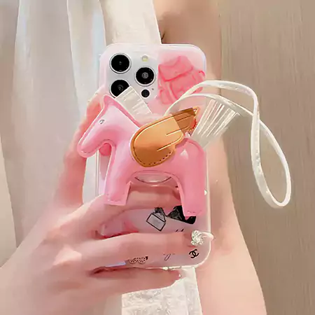 chanel pony charm iphone case