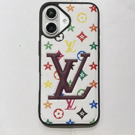 Leather LV large logo phone case