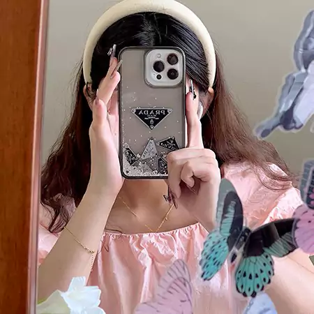 prada transparent flowing iphone case