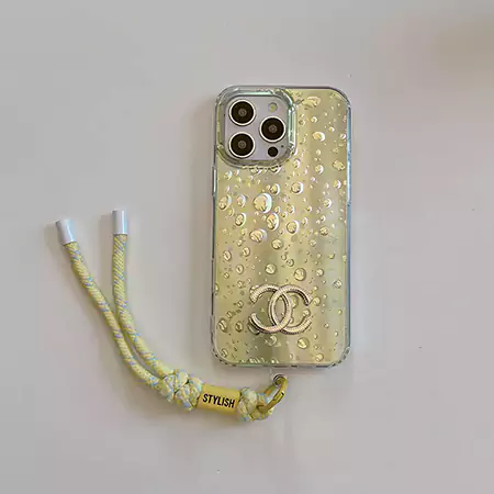 chanel gradient droplet silver bracelet iphone case