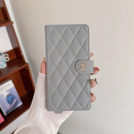 chanel magnetic quilted embroidered wrist leather iphone case