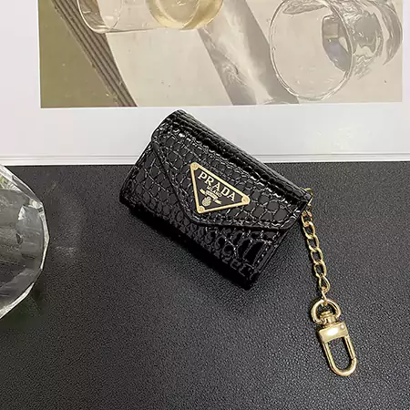 Prada - inspired gold - logo AirPods case
