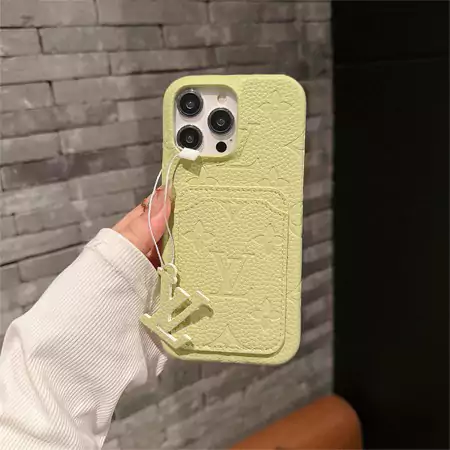 louis vuitton multi - color litchi texture card holder iphone case