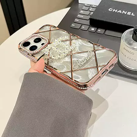 chanel quilted rhinestone organza cardstock iphone case