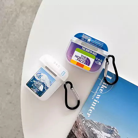 The North Face logo & snow mountain AirPods case
