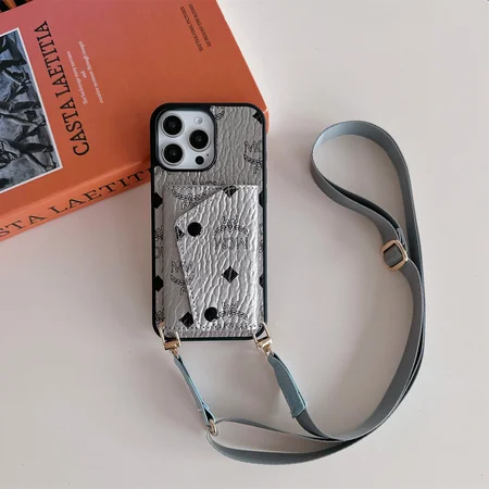 mcm cross - body card - holder iphone case