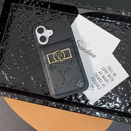 LV Daphne gold - logo card - holder iPhone case