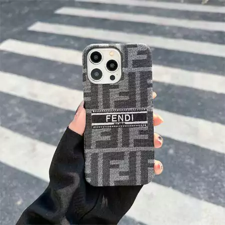 fendi embroidered fabric iphone case