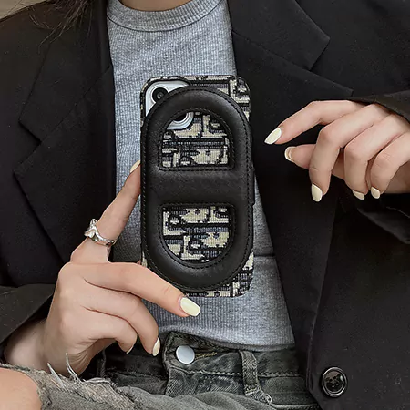 dior embroidered big cd button iphone case