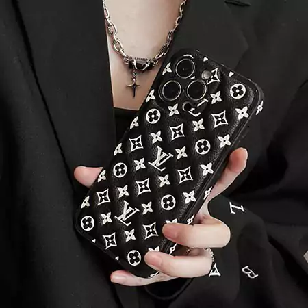 louis vuitton black and red embossed monogram iphone case