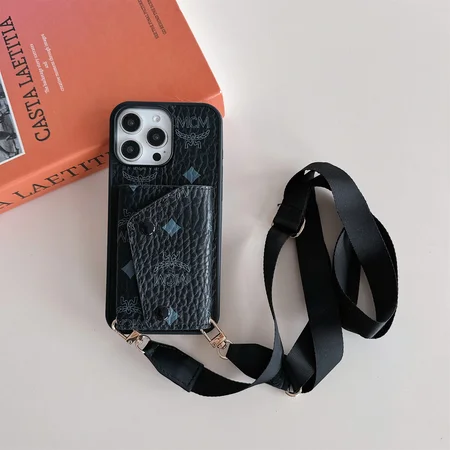 mcm cross - body card - holder iphone case