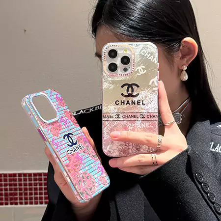 chanel blue checkered patchwork iphone case
