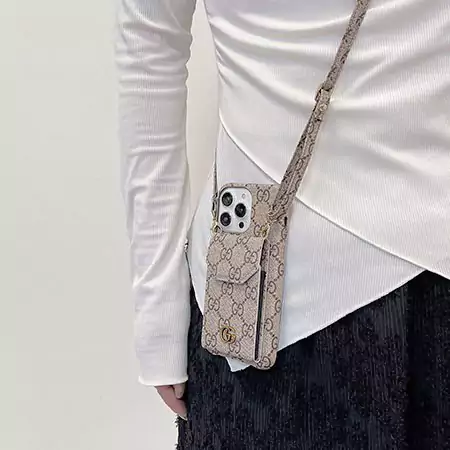 louis vuitton gucci crossbody card holder metal logo iphone case