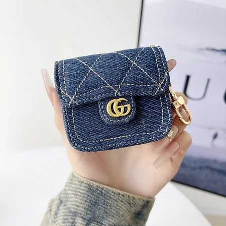 Gucci - inspired denim AirPods case