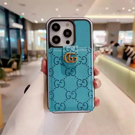 gucci embossed leather card holder two - tone iphone case