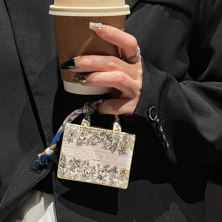 Dior tote bag - style AirPods case