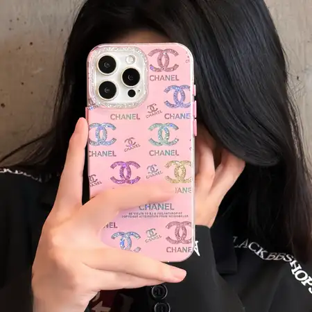 chanel pink sparkling iphone case