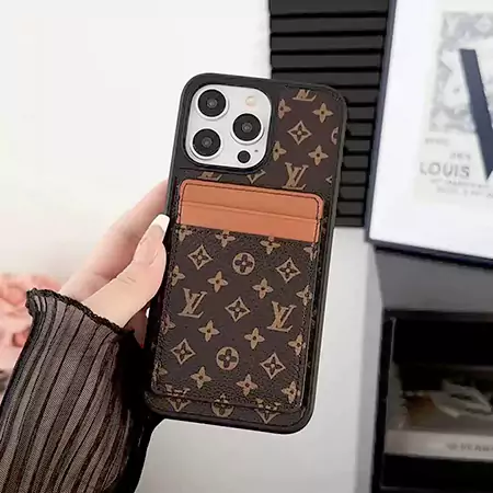 louis vuitton minimalist - style double - layer card - holder iphone case
