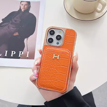 hermes electroplated alligator - print card holder iphone case