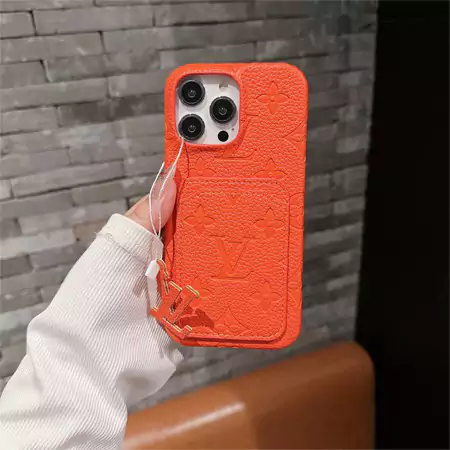 louis vuitton multi - color litchi texture card holder iphone case