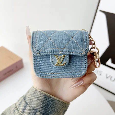LV - style denim AirPods case