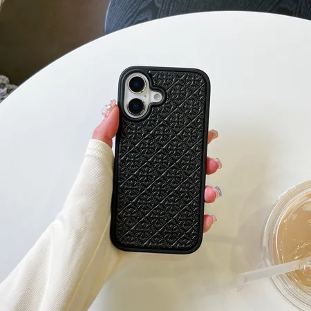chrome hearts leather iphone case