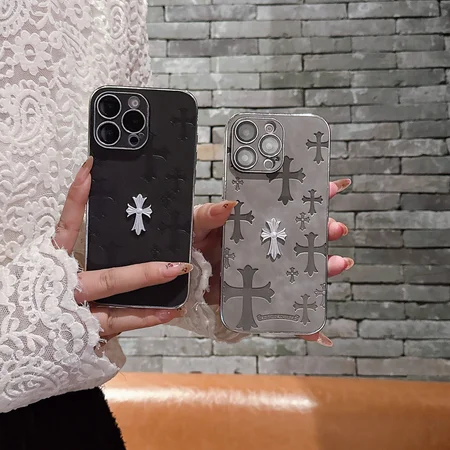 chrome hearts electroplated metal iphone case