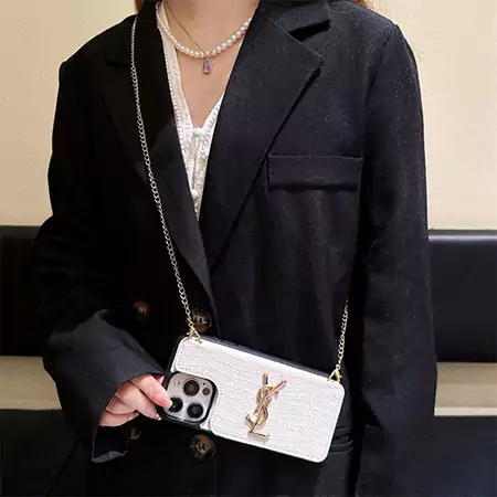 ysl crocodile - embossed cross - body card - slot iphone case