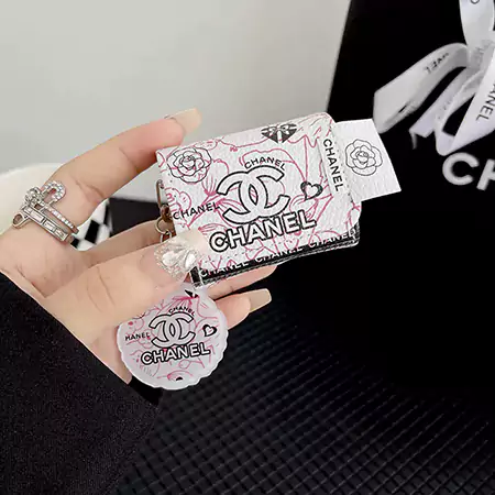 CHANEL - inspired large - logo AirPods case