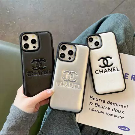 chanel embossed iphone case