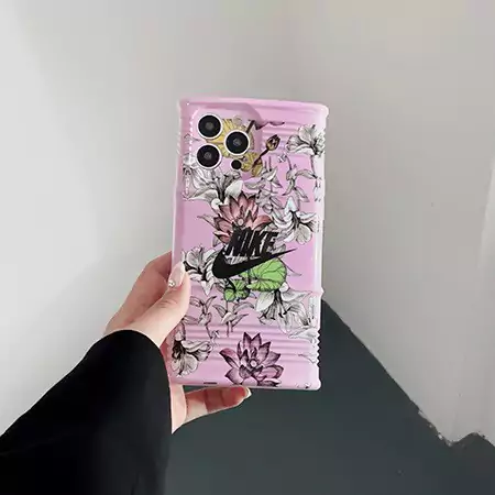 nike pink floral iphone 16/16pro/pro max case