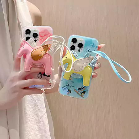 chanel pony charm iphone case