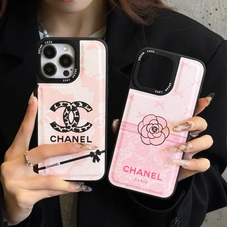 cross grain leather chanel camellia iphone case