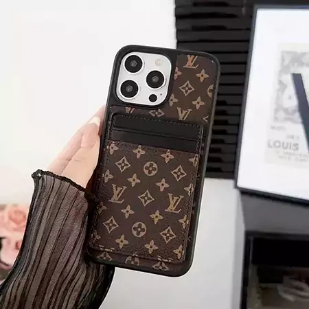 louis vuitton minimalist - style double - layer card - holder iphone case