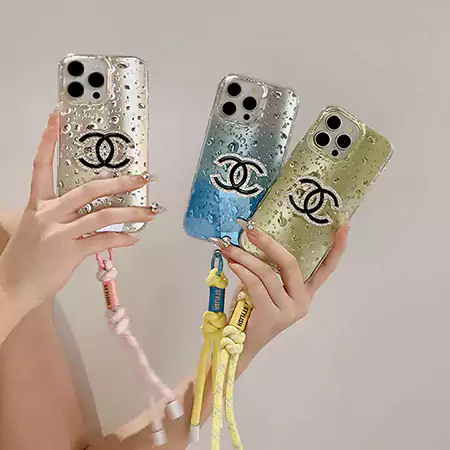 chanel black gradient droplet bracelet iphone case
