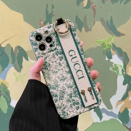green gucci wrist strap iphone case