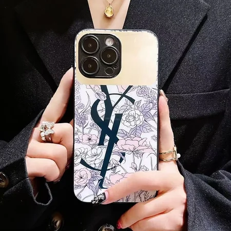 floral patterned ysl chanel dior iphone case