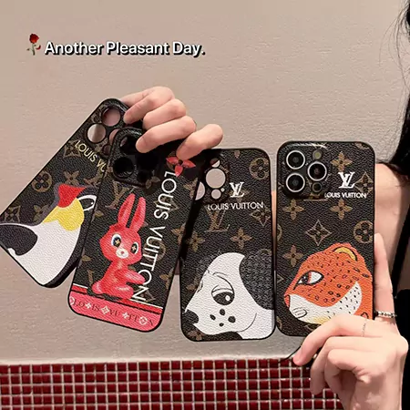 louis vuitton leather animal series iphone case